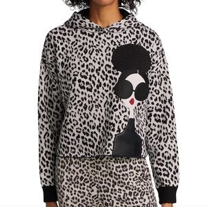 Alice + Olivia Oscar Embellished Relaxed Hoodie